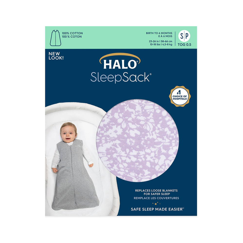 HALO SleepSack hip health approved sign emphasizes hip positioning support.