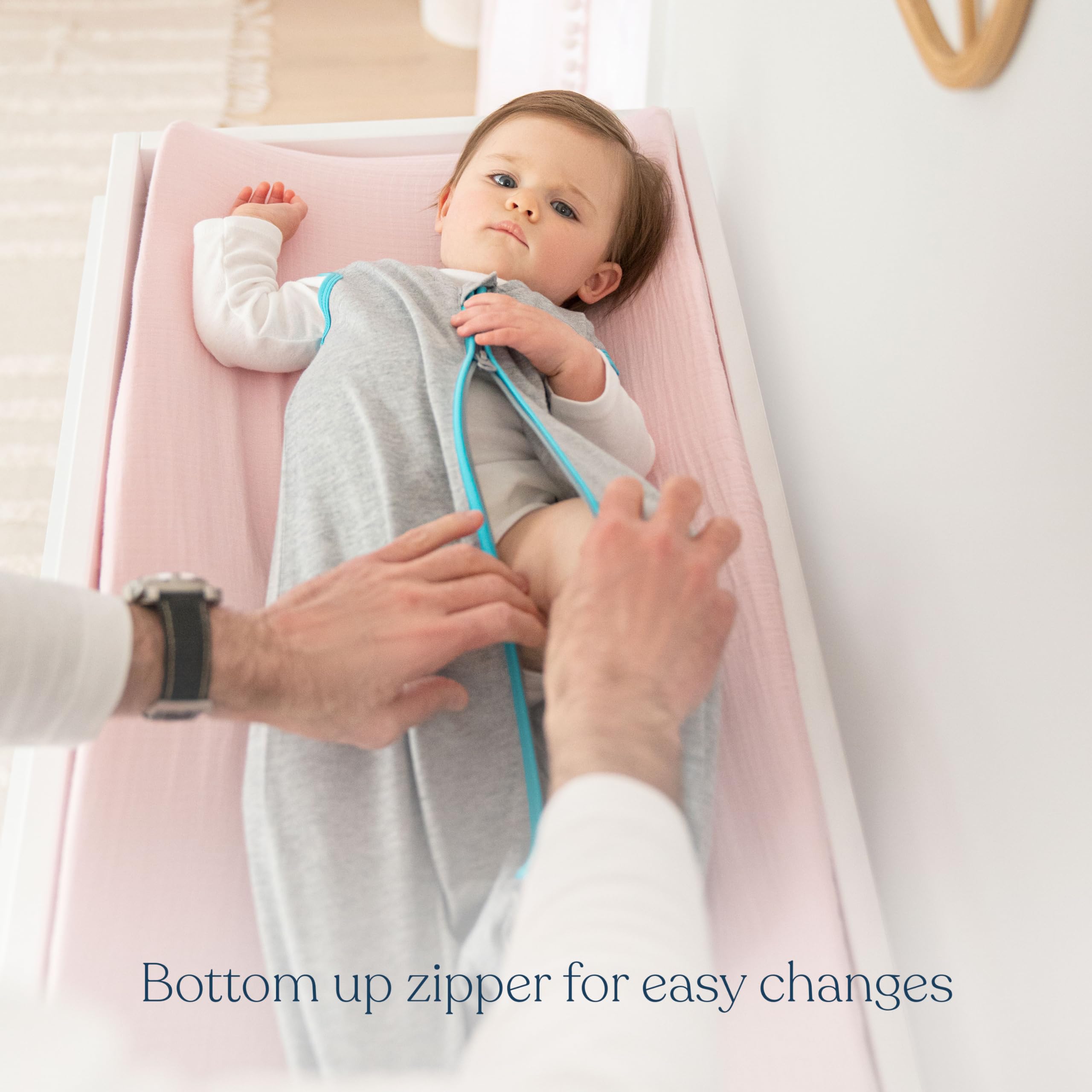 HALO Sleepsack Ideal Temp ombre hip-friendly design supports healthy leg movement
