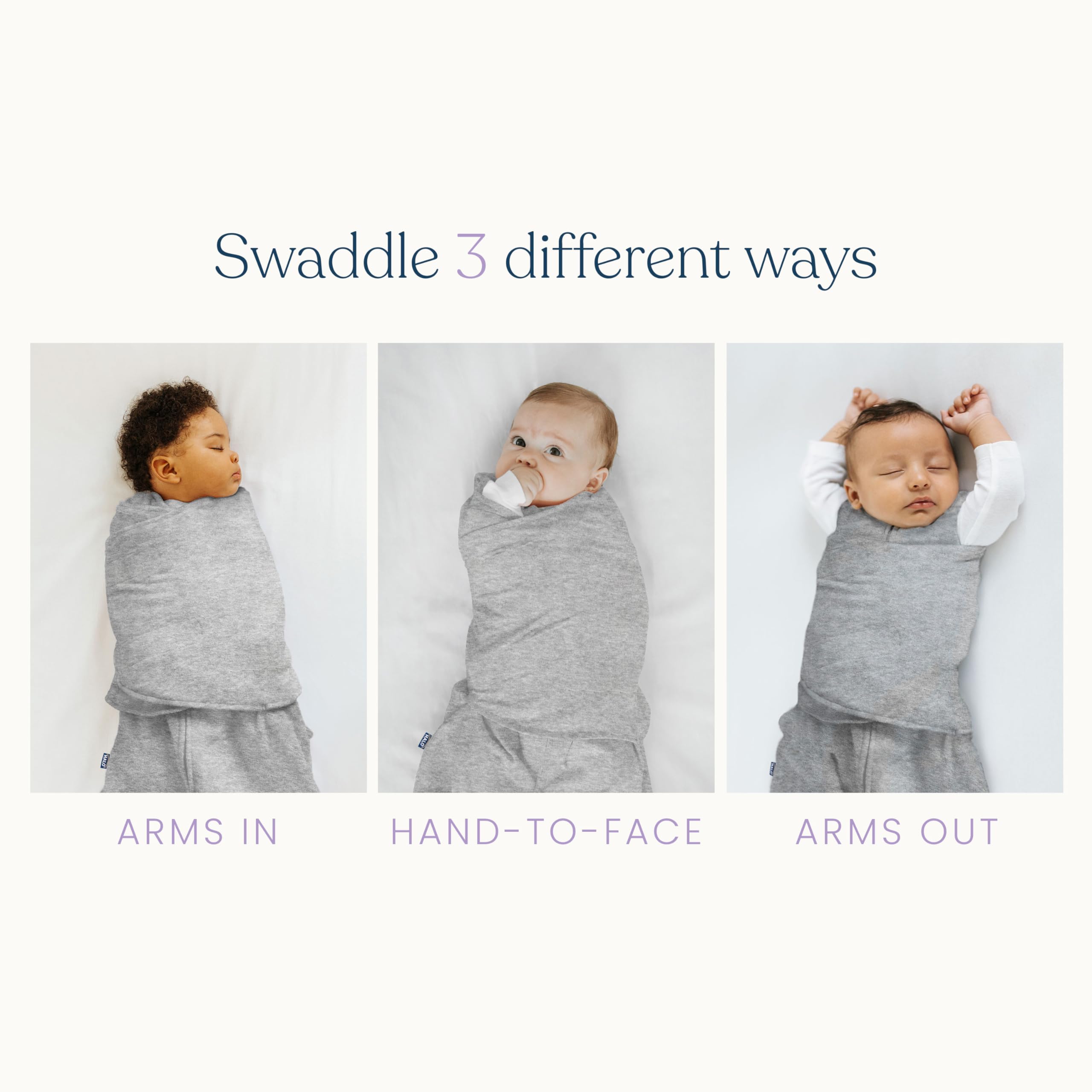 HALO Sleepsack inverted zipper enables easy diaper changes with scratch-free protection