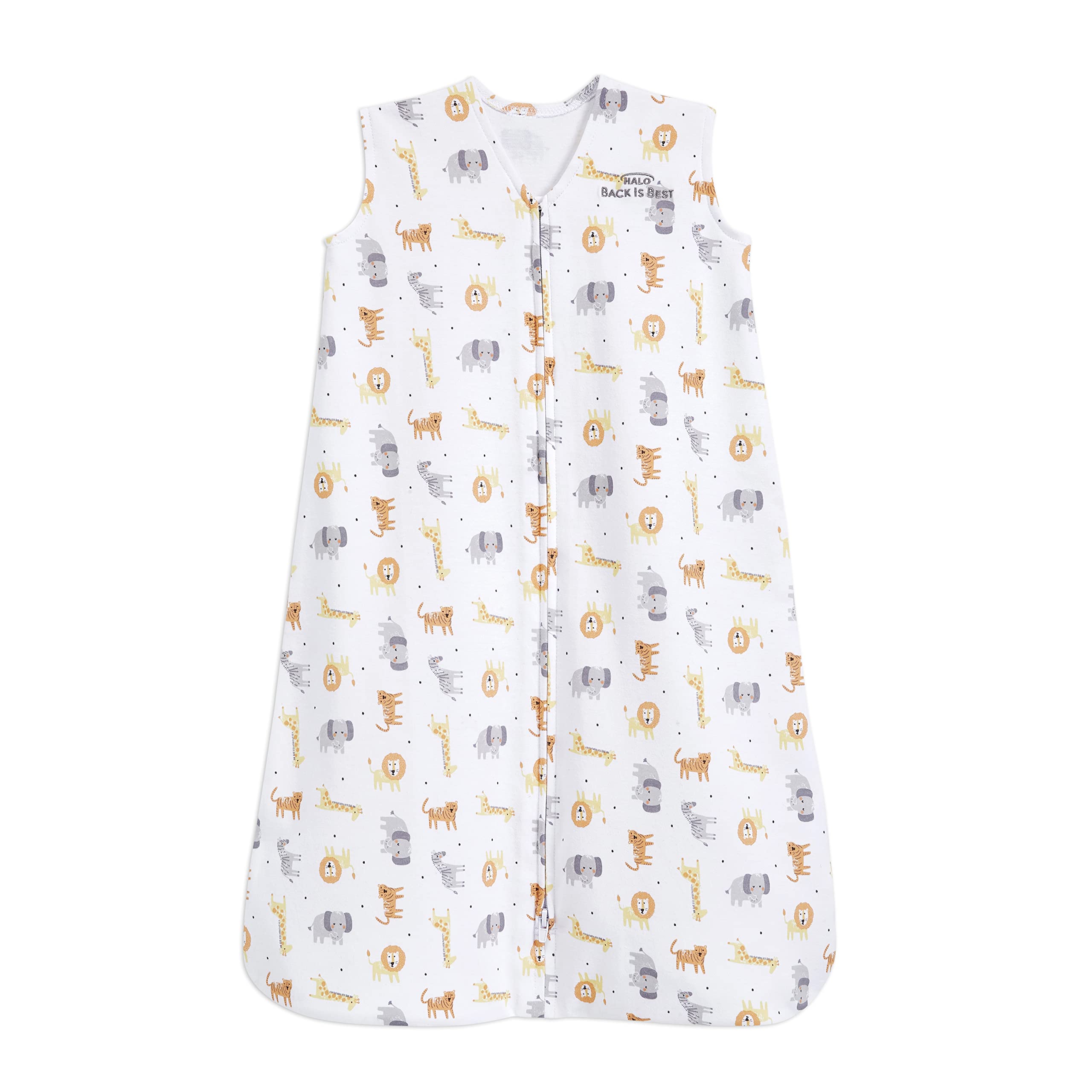 HALO SleepSack Jungle Cotton soft fabric close-up highlighting breathable comfort.