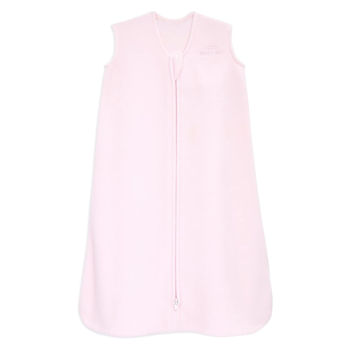 HALO SleepSack micro-fleece soft-pink front view offers cozy warmth for safe sleep.