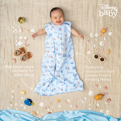 HALO SleepSack Nemo Tie Dye zipper detail enables easy diaper changes