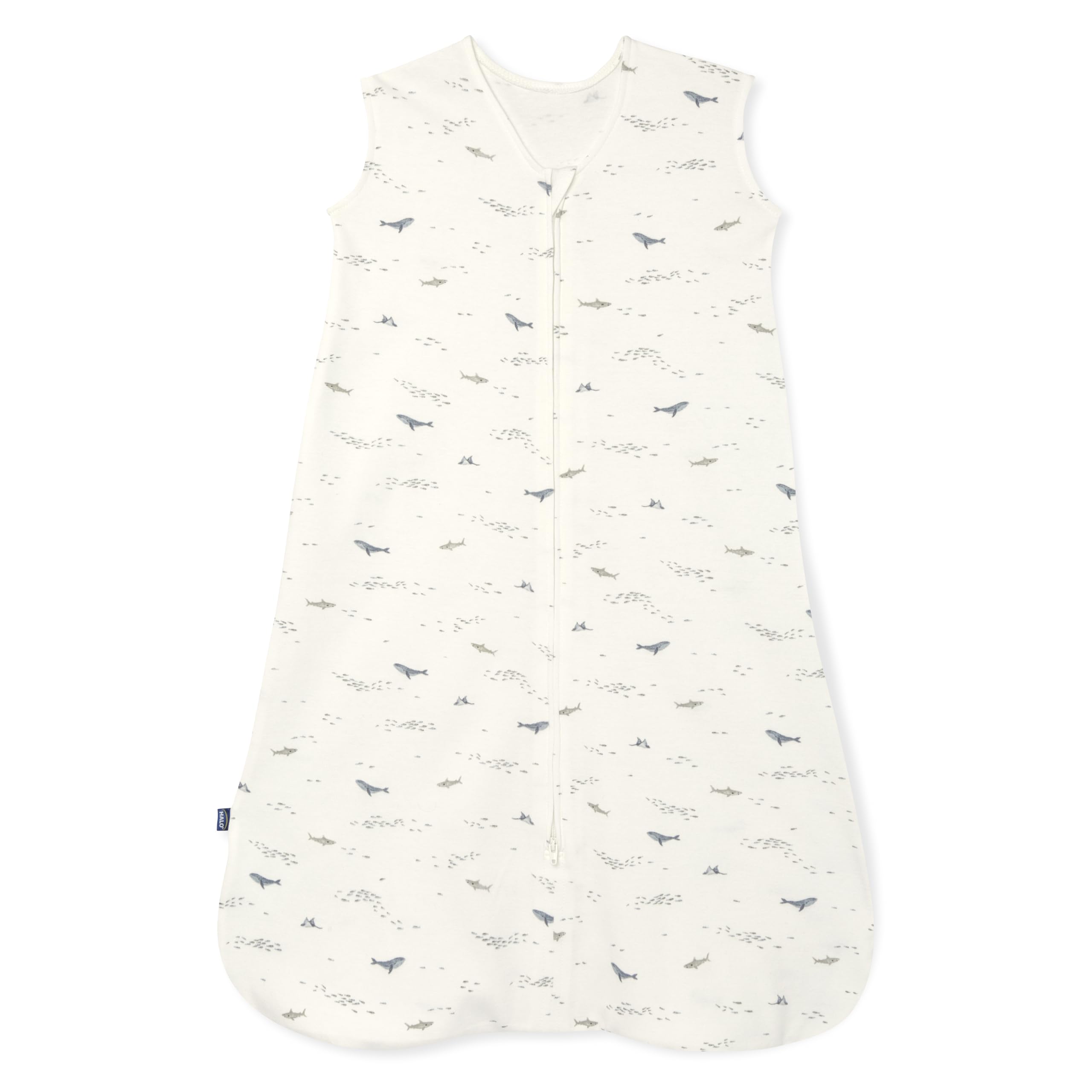 HALO SleepSack Ocean Life front view highlighting a cozy, safe-sleep wearable blanket.