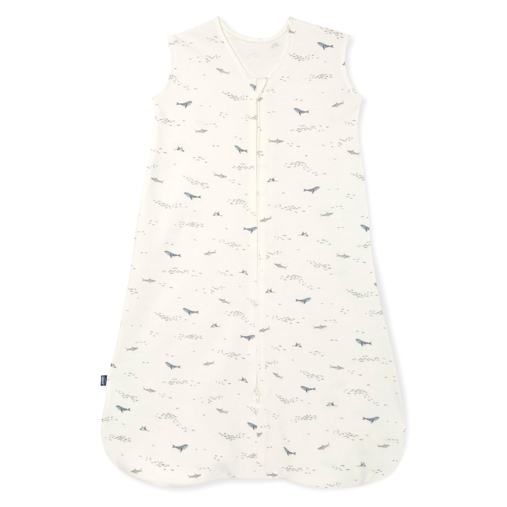 HALO SleepSack Ocean Life front view highlighting a cozy, safe-sleep wearable blanket.