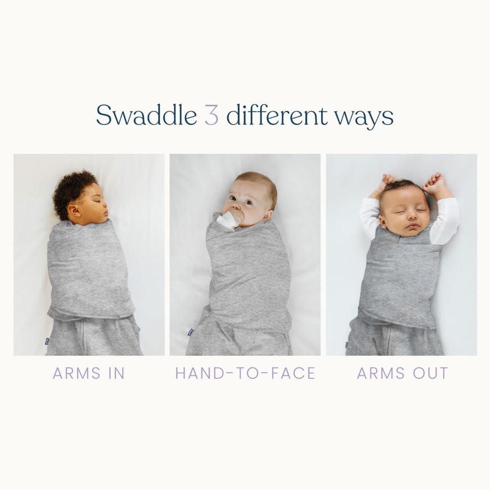 HALO Sleepsack one-arm-out option assists self-soothing without fully unwrapping.
