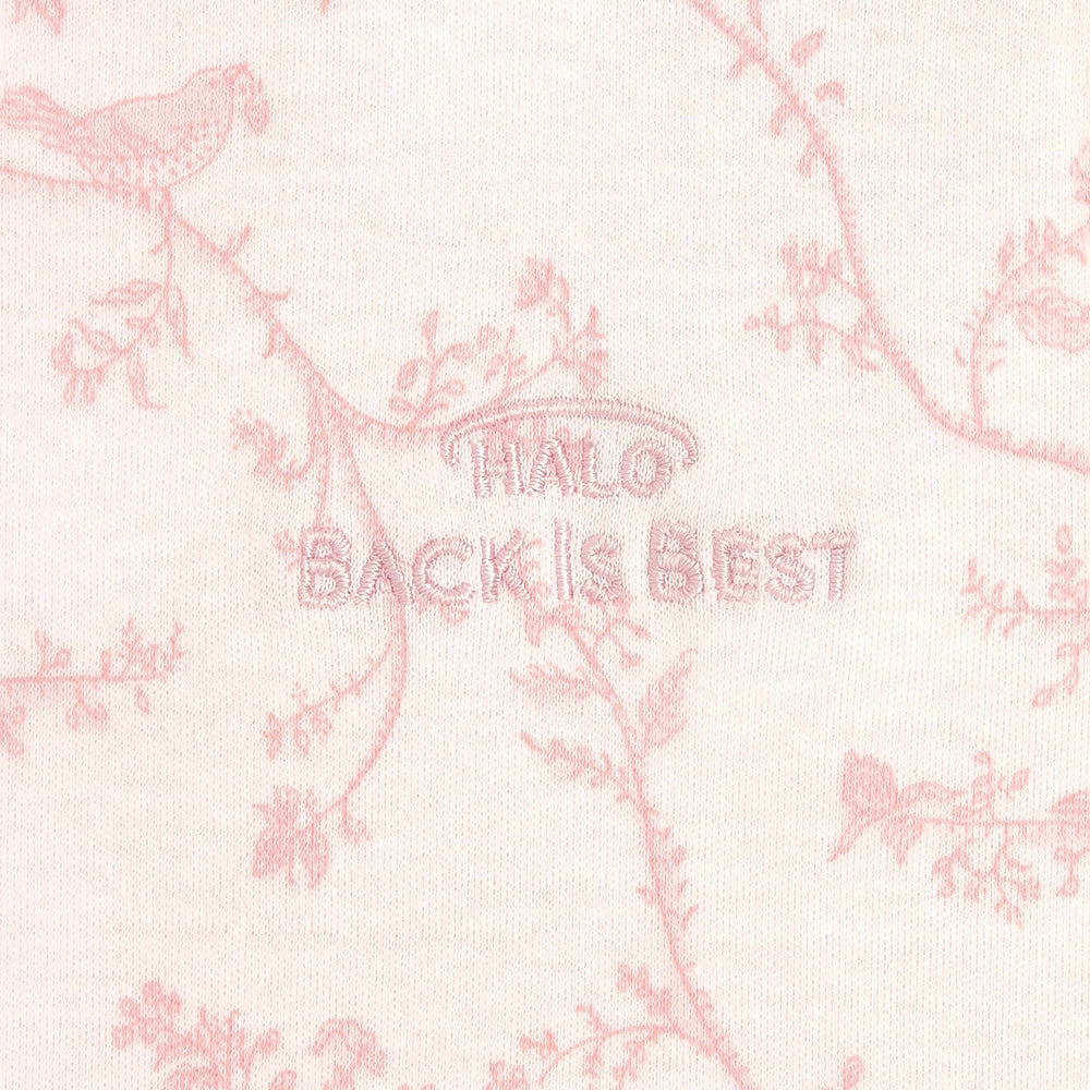 HALO SleepSack pink toile lightweight TOG 0.5 keeps baby comfortable.