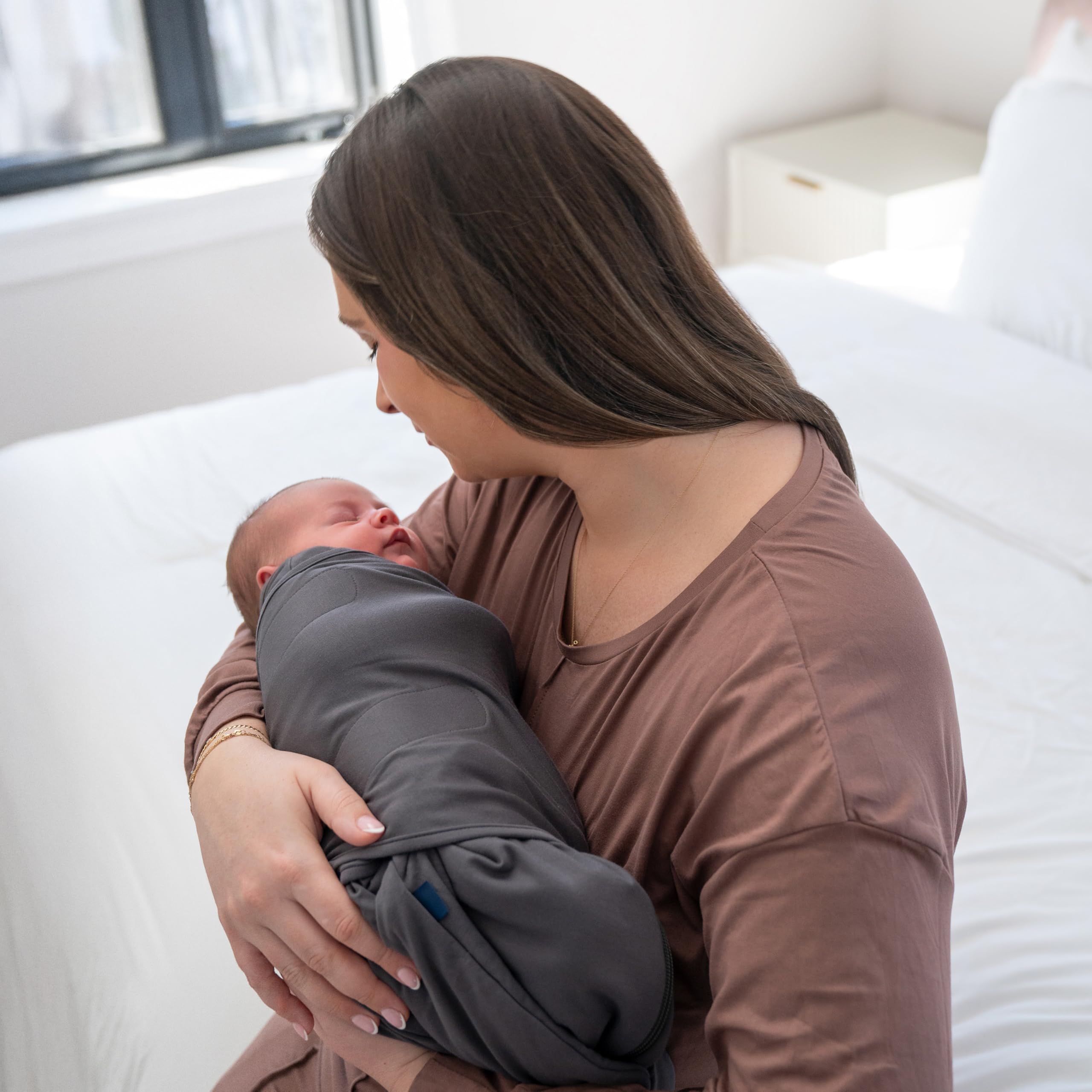 HALO SleepSack SuperSoft fabric closeup highlights bamboo viscose softness and stretch.