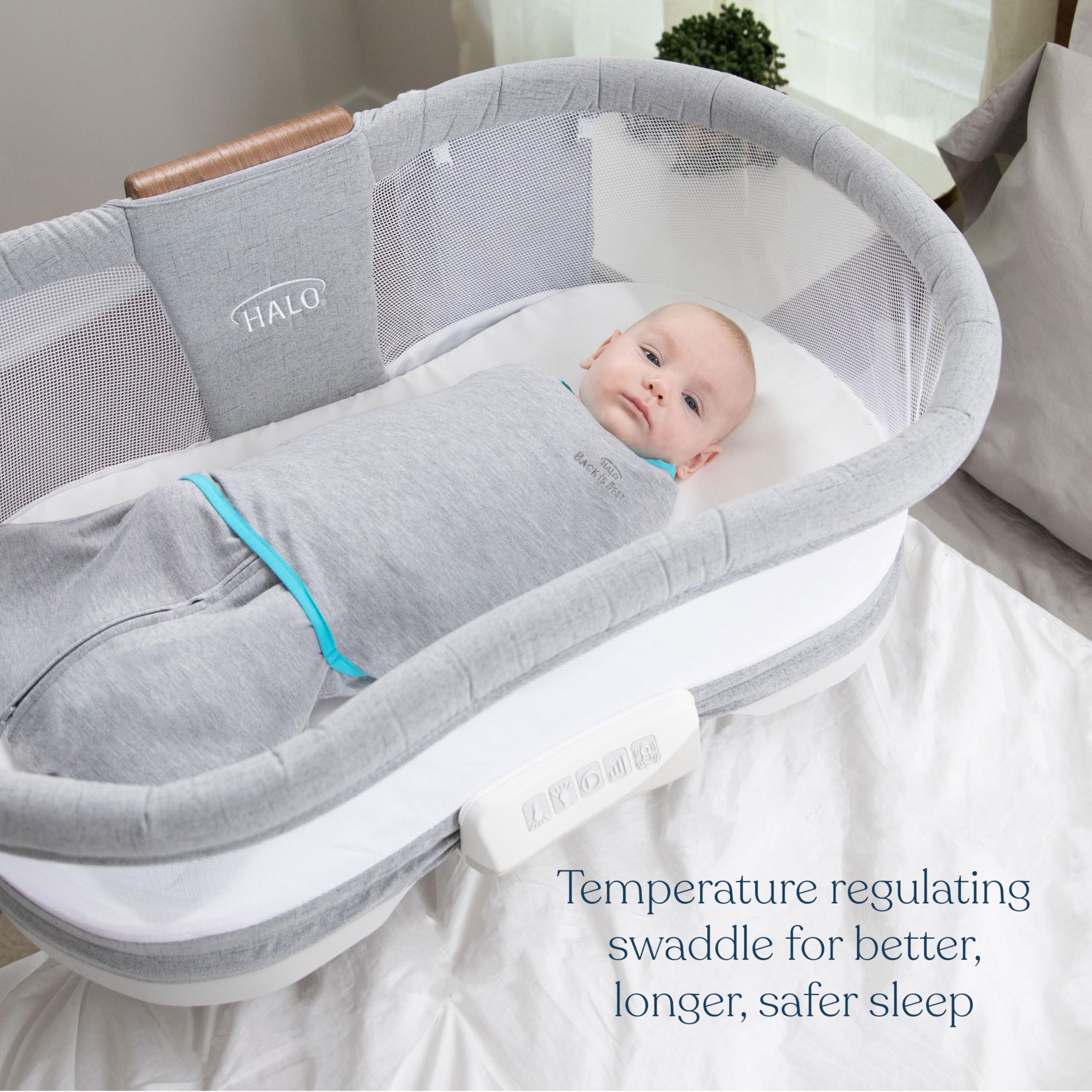 HALO Sleepsack Swaddle 3Way Design enables versatile sleep styles