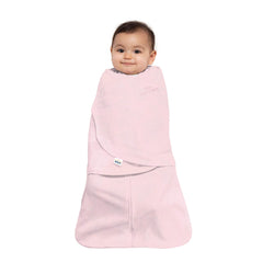 HALO Sleepsack Swaddle with arms-in option demonstrates 3-way swaddle versatility for safer sleep.