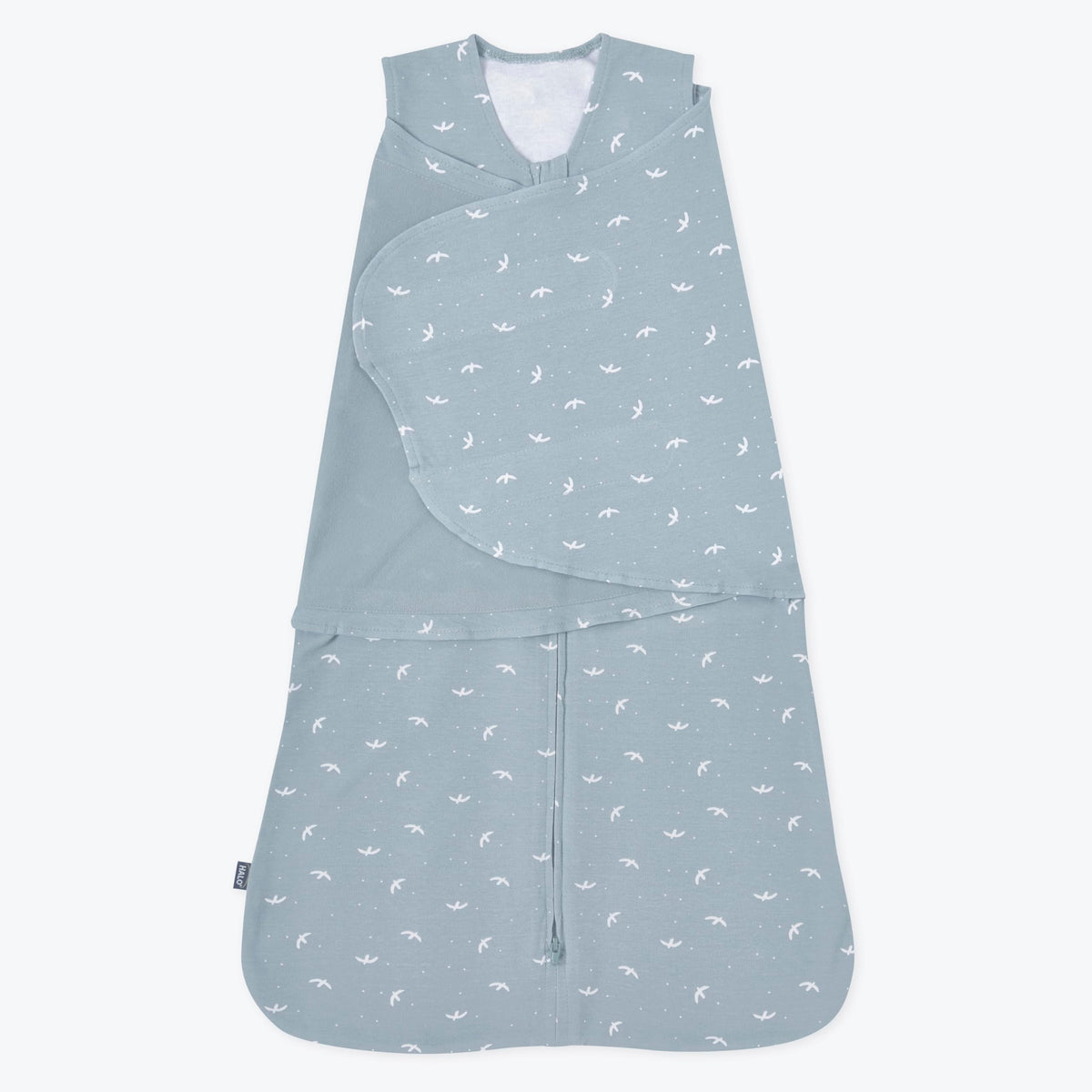 HALO Sleepsack Swaddle with birds pattern for cozy newborn sleep