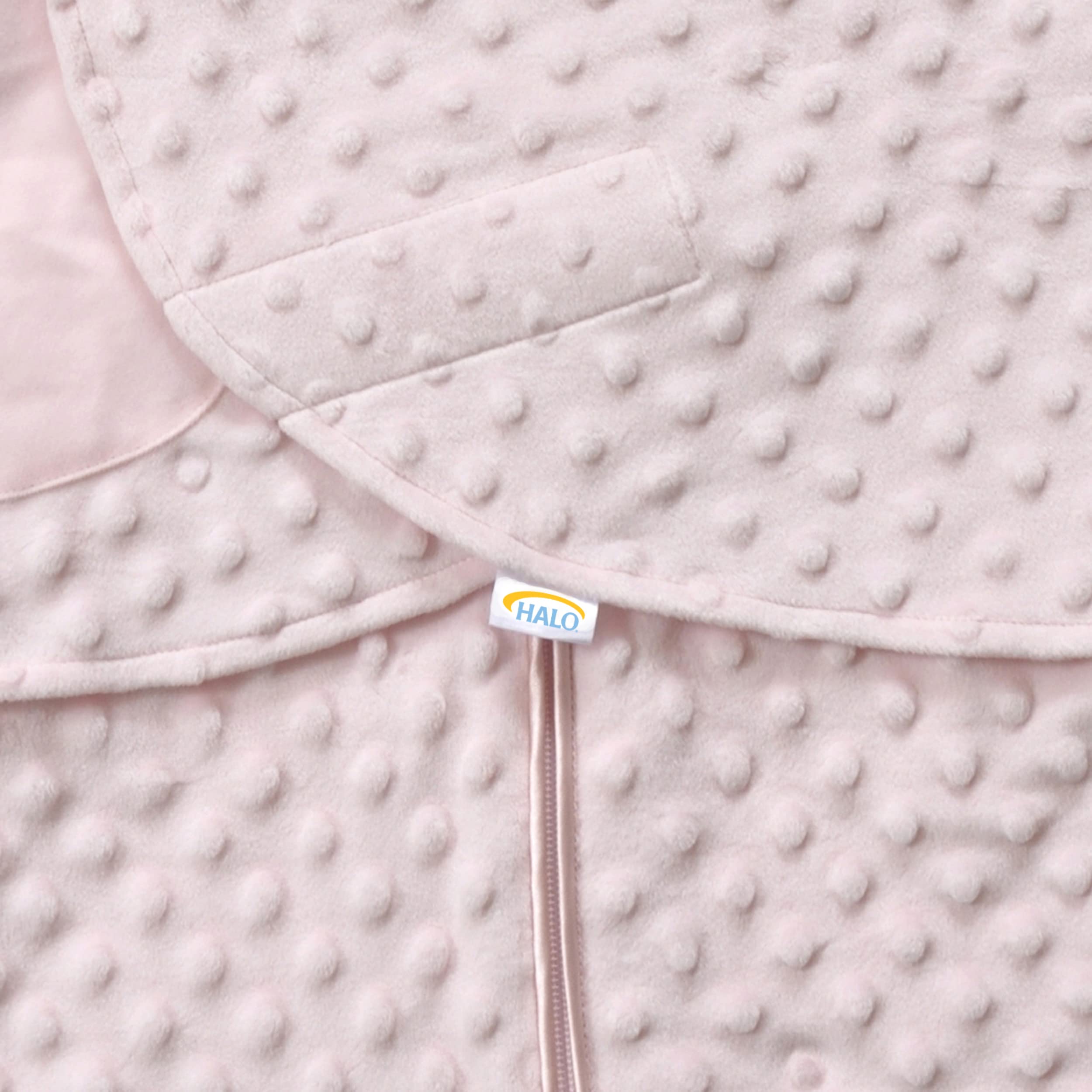 HALO SleepSack Swaddle bottom zipper feature for easy diaper changes