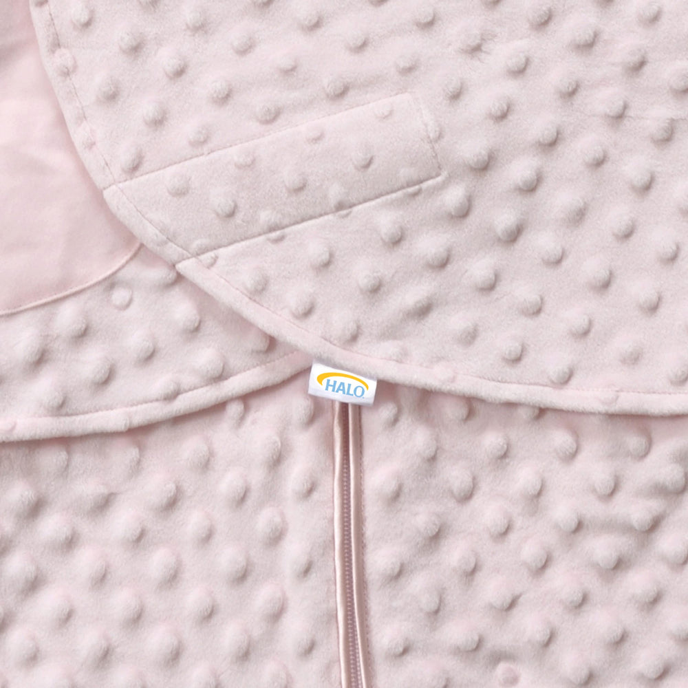 HALO SleepSack Swaddle bottom zipper feature for easy diaper changes