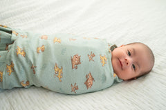 HALO Sleepsack Swaddle One-Arm-Out option supports gentle self-soothing transitions.