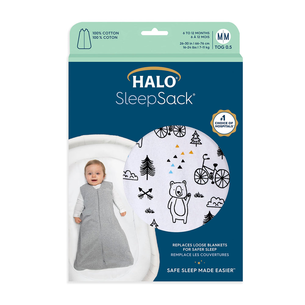 HALO SleepSack TOG 0.5 designed to keep baby cool on warmer nights