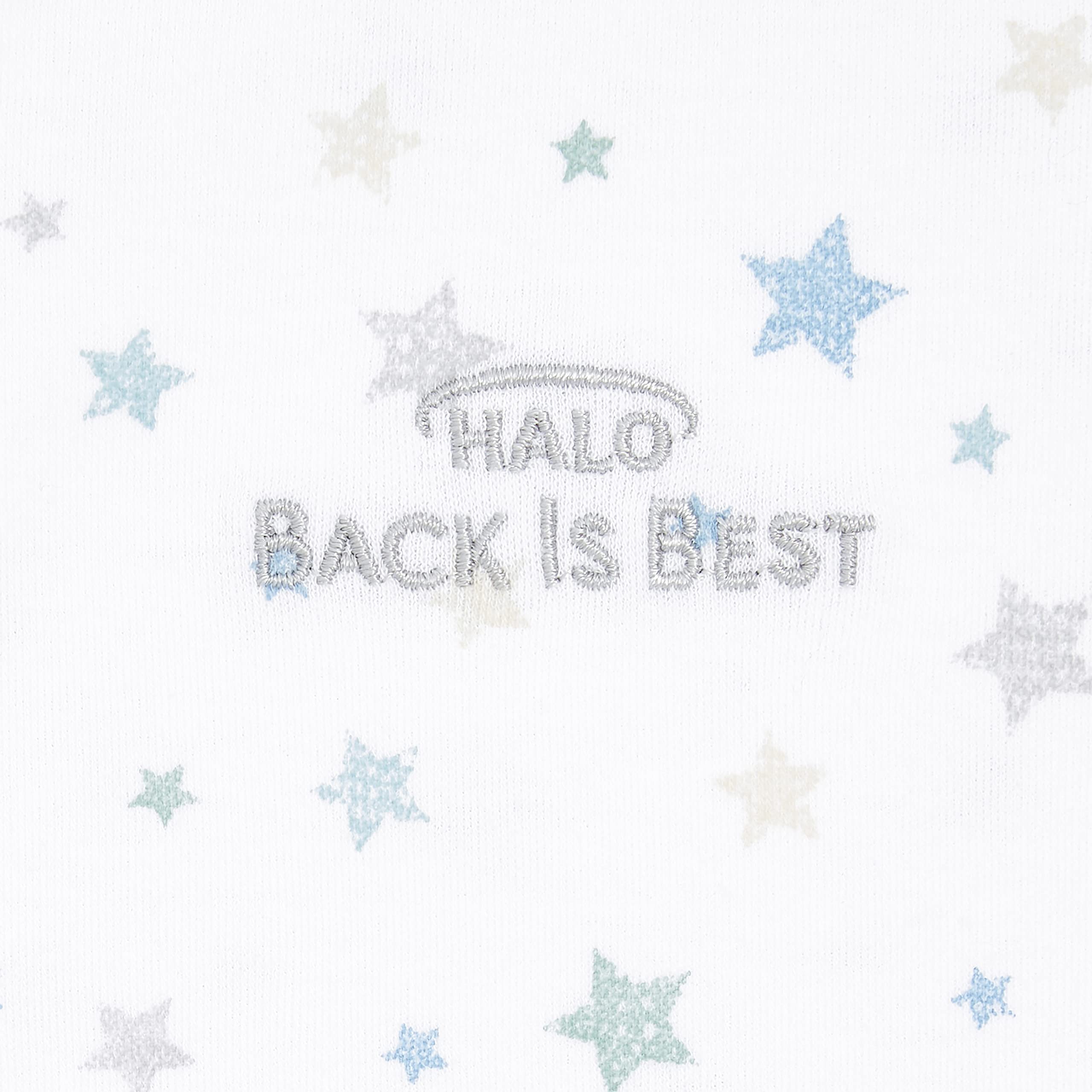 HALO SleepSack Twinkle Blue in nursery scene conveys cozy night routine