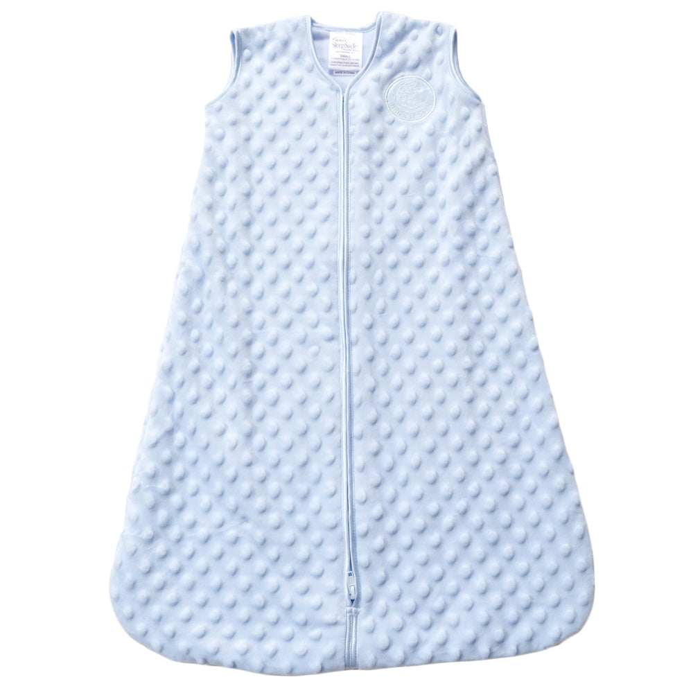 HALO Sleepsack velboa fabric closeup showcases buttery-soft plush for year-round warmth.