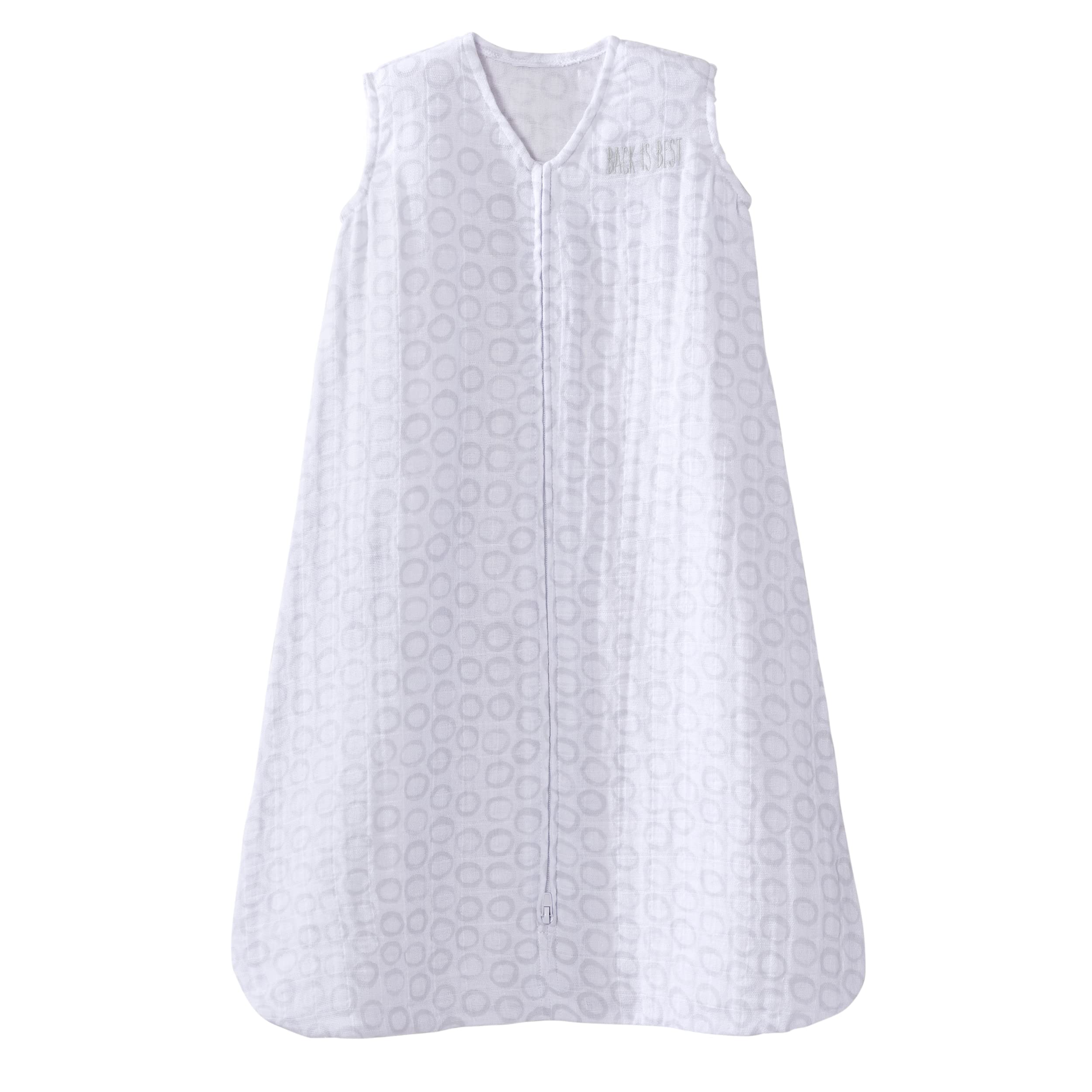 HALO Sleepsack wearable blanket circles grey supports safe sleep and cozy coverage.