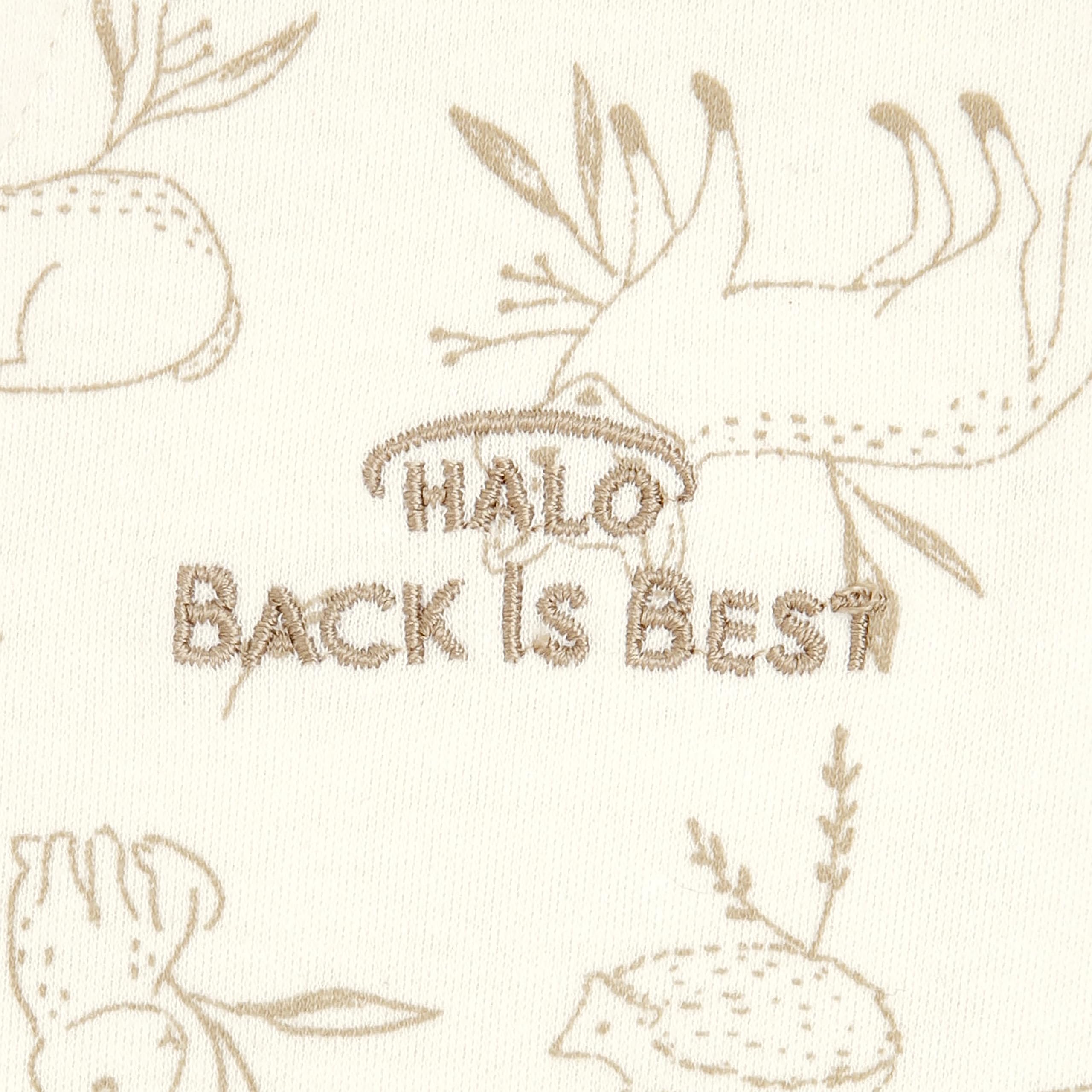 HALO SleepSack worn on infant demonstrates wearable blanket for uninterrupted sleep