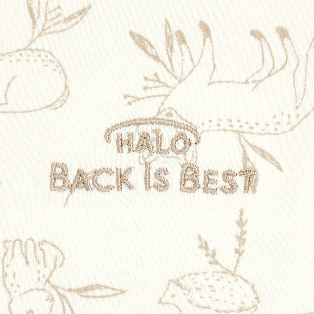 HALO SleepSack worn on infant demonstrates wearable blanket for uninterrupted sleep