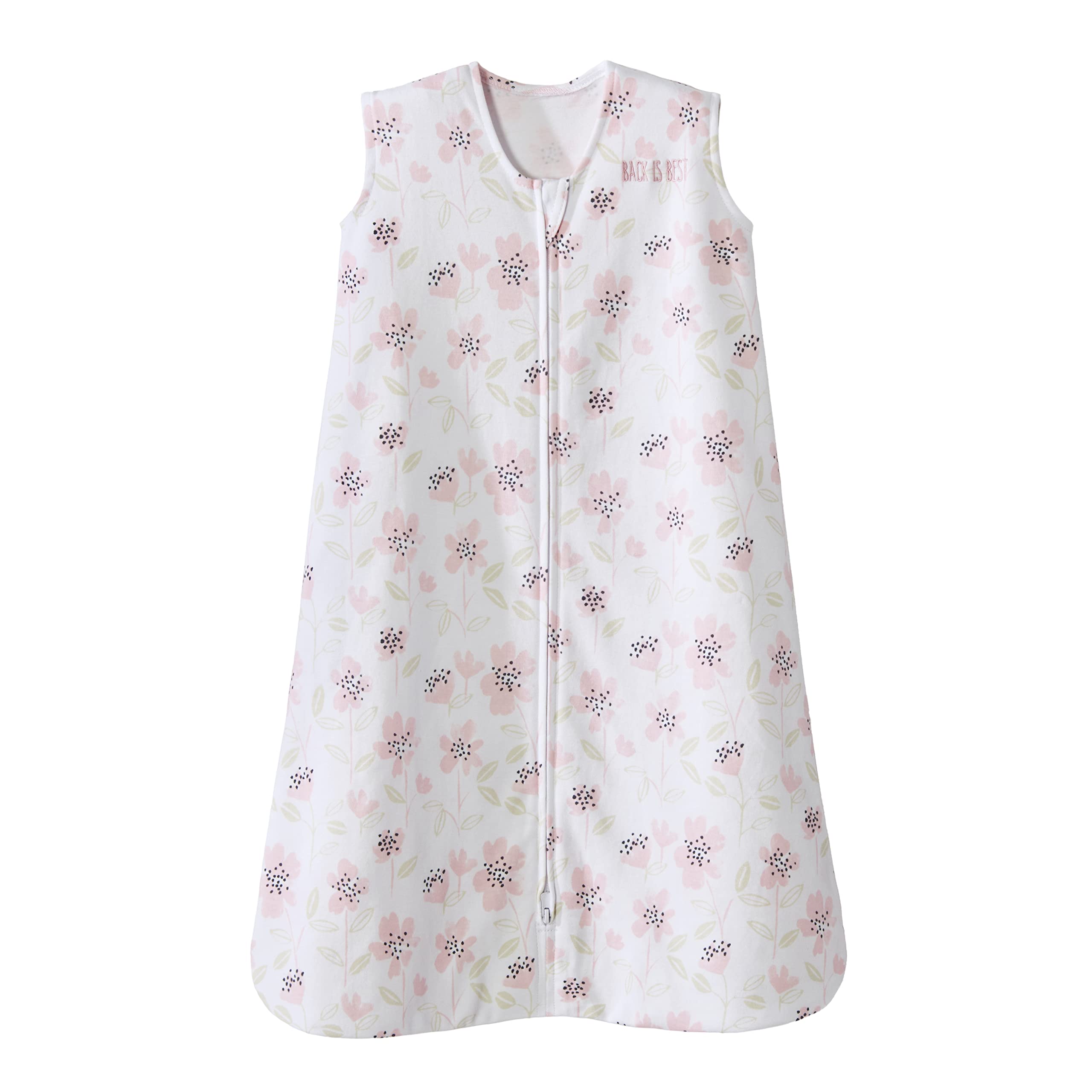 HALO SleepSack Wildflower Blush packshot highlighting breathable cotton for cozy sleep.