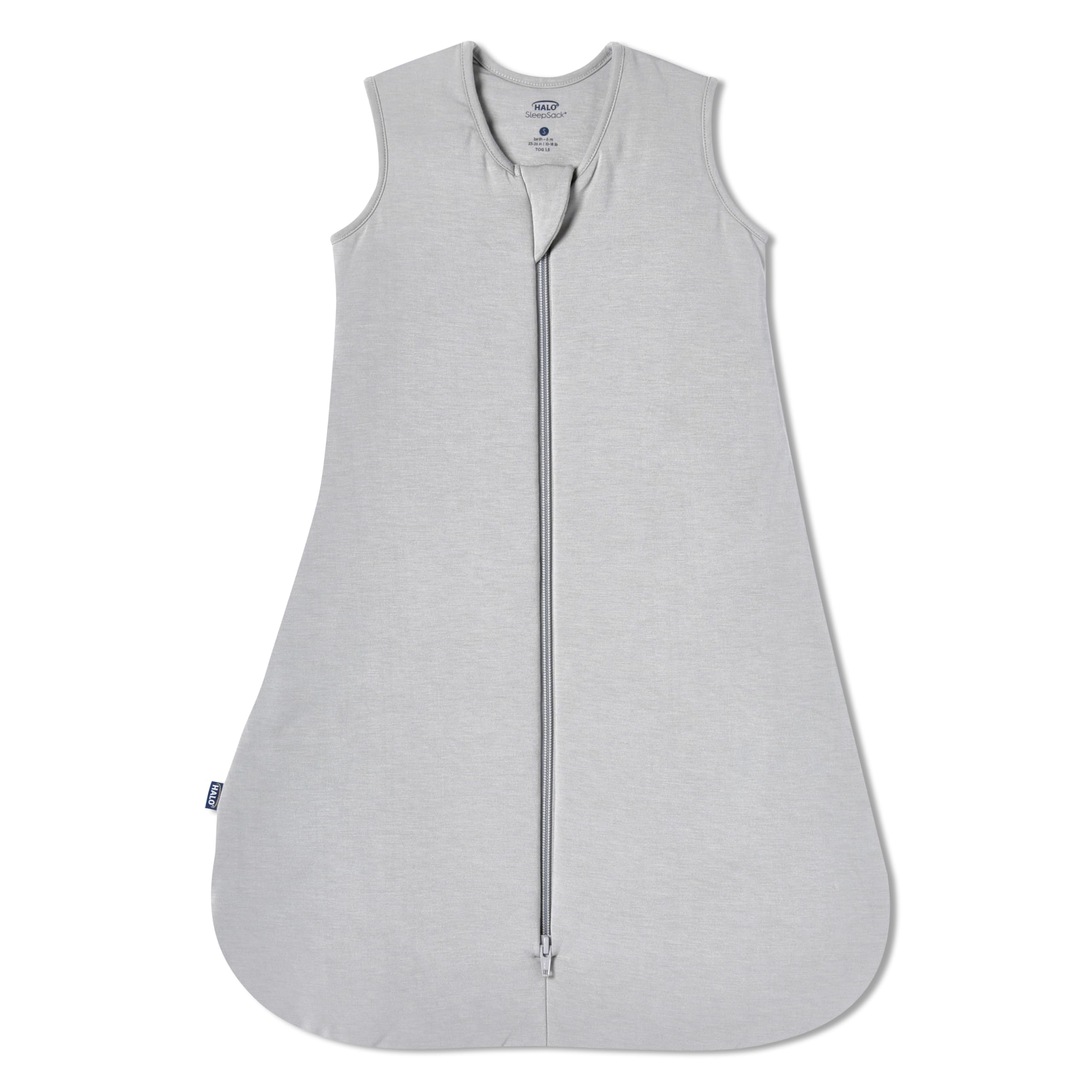 HALO SuperSoft Bamboo Wearable Blanket front view shows cozy sleep sack for newborns