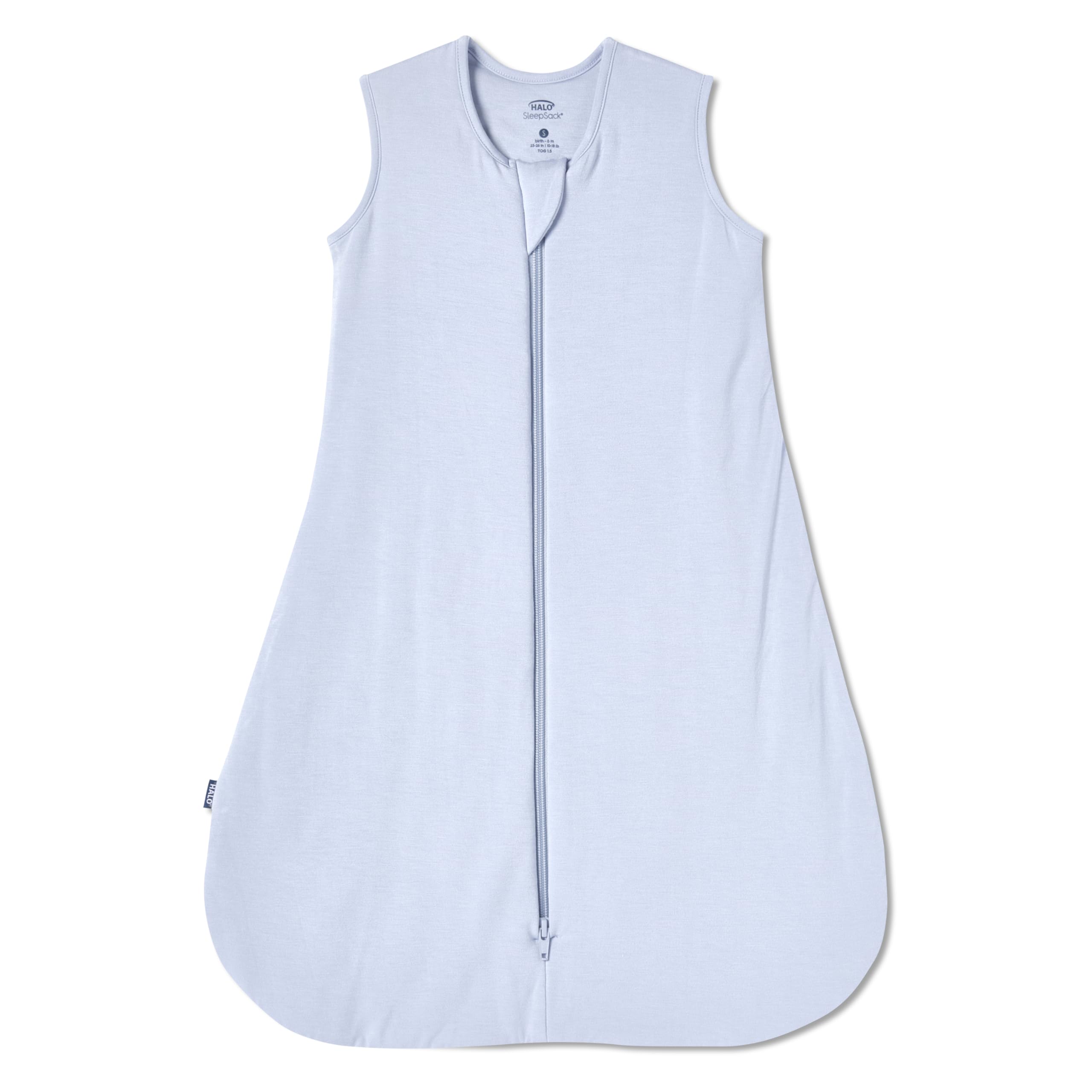 HALO SuperSoft bamboo wearable blanket front view shows cozy newborn to toddler comfort