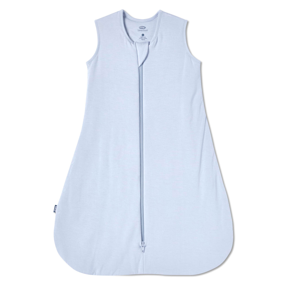 HALO SuperSoft bamboo wearable blanket front view shows cozy newborn to toddler comfort