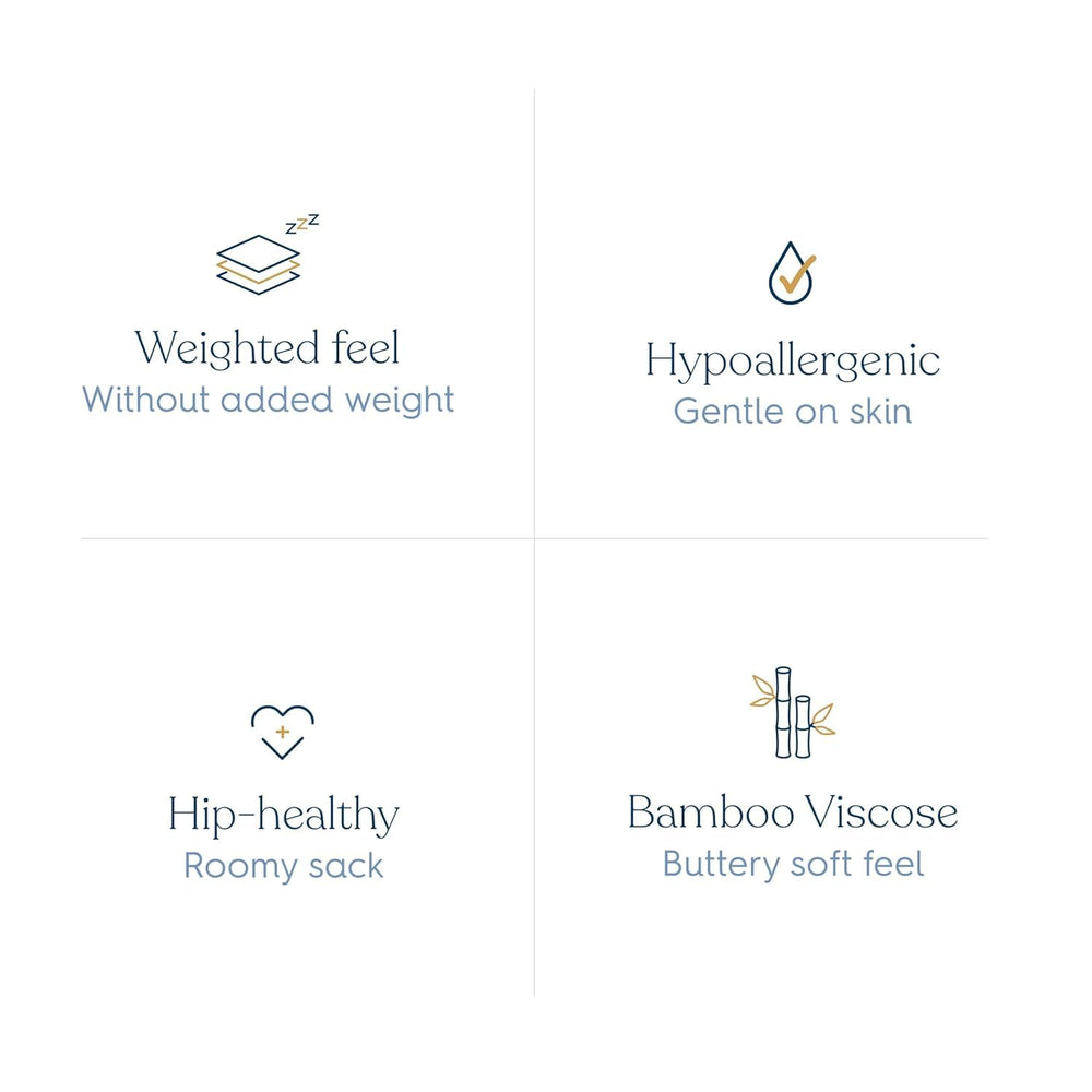 HALO SuperSoft Bamboo hip-healthy design label indicating safe, comfortable hip-friendly sleep