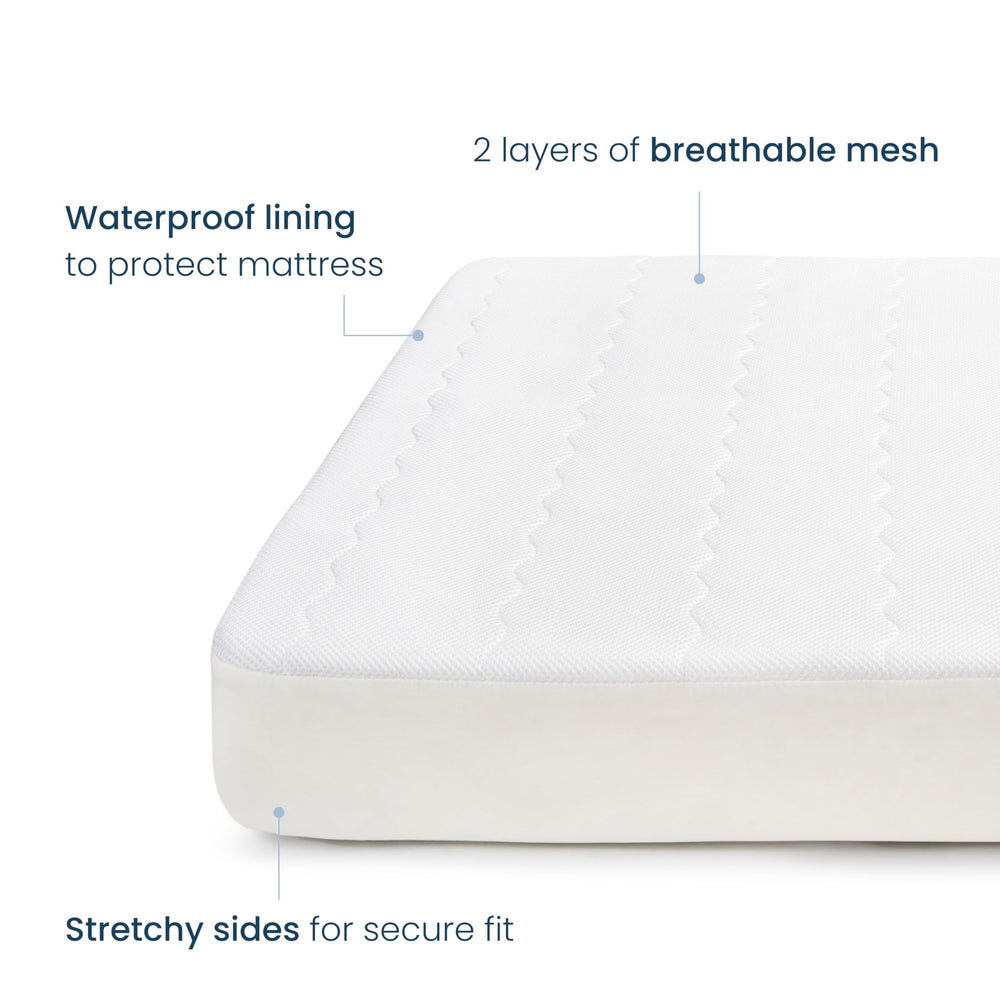 HALO waterproof lining protects crib mattresses from spills for lasting cleanliness