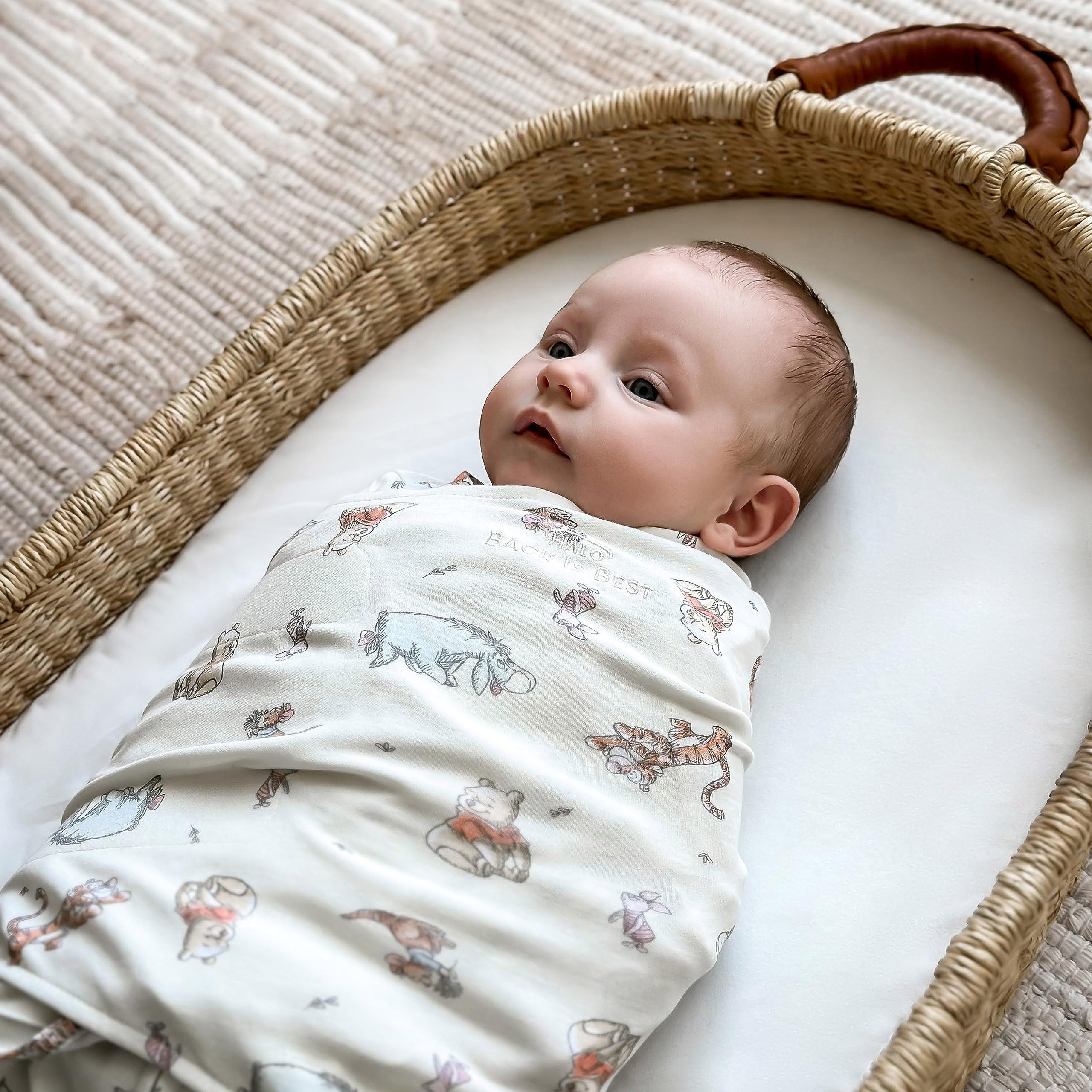 HALO Winnie Frolic cotton texture highlights soft, breathable fabric.