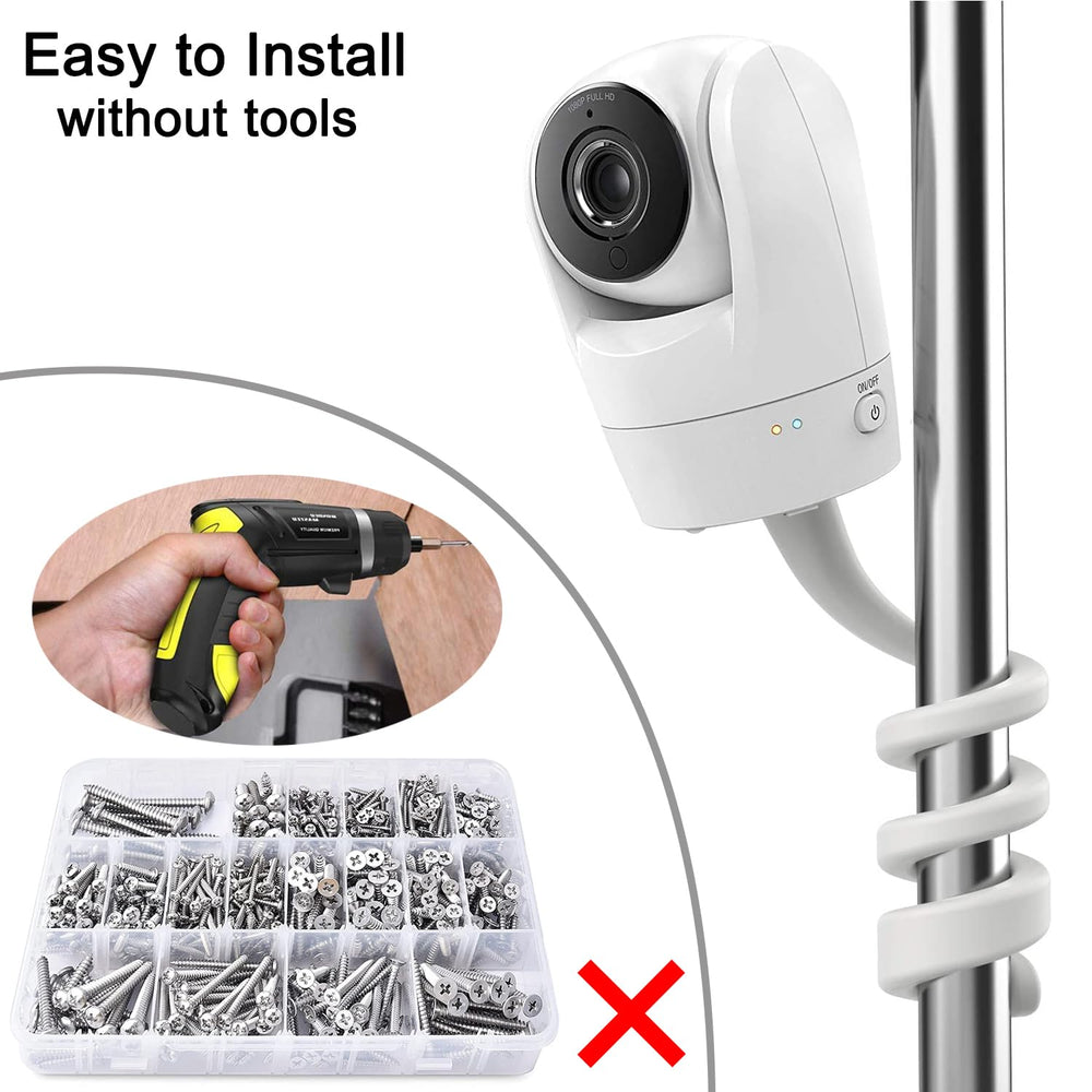 Haloera baby monitor mount for VTech VM919HD with twist design ensures stable viewing angle.