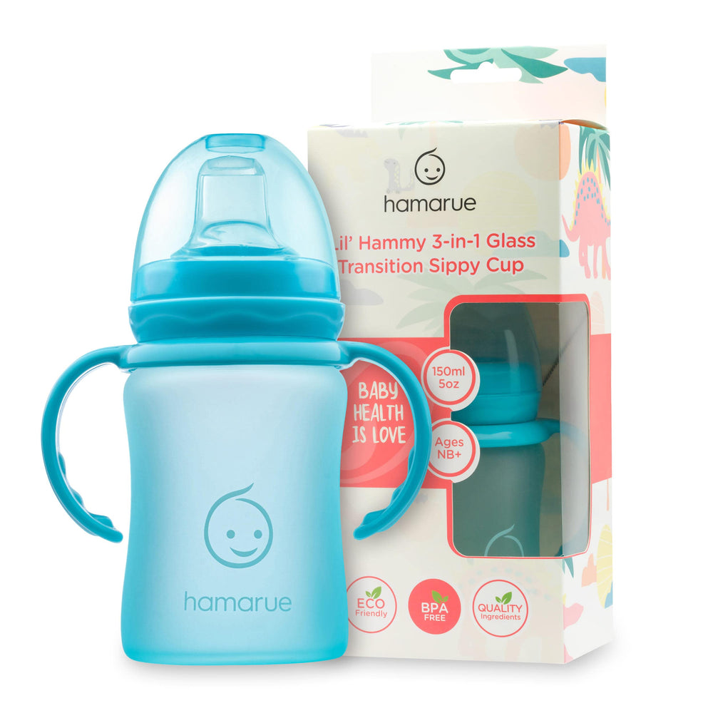 Hamarue 3-in-1 glass sippy easy-cleaning-kit supports simple hand washing