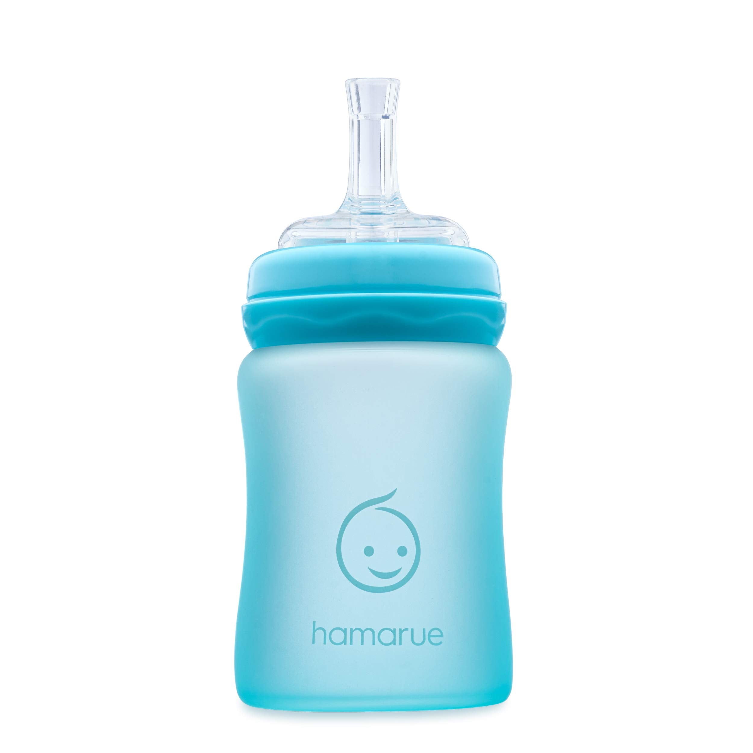 Hamarue 3-in-1 glass sippy soft-mouthpieces promote gentle palate contact