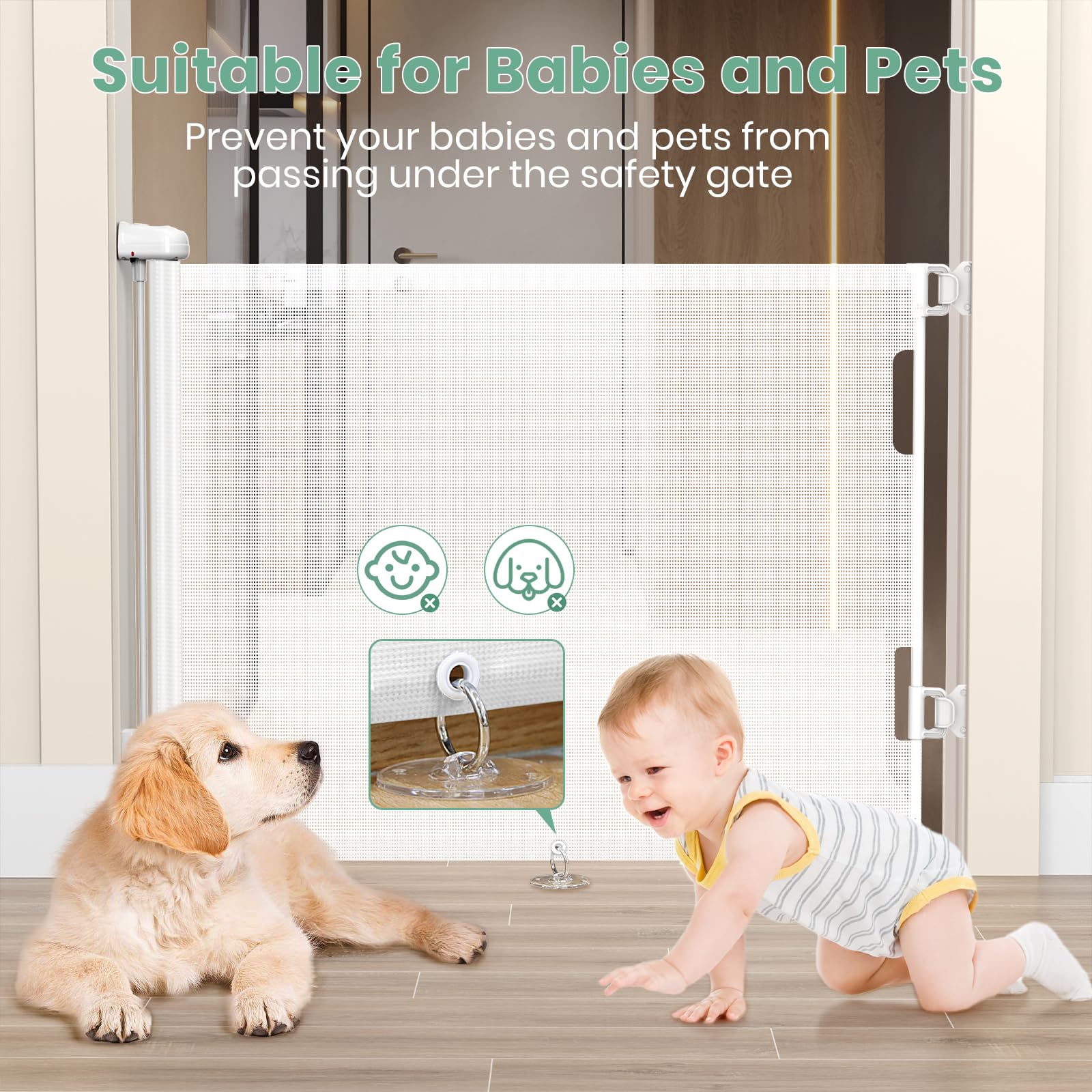 HAMOPY auto-lock design offers easy secure closures with automatic safety.