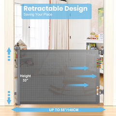 HAMOPY gate at 33 inches tall supports safe passage for children