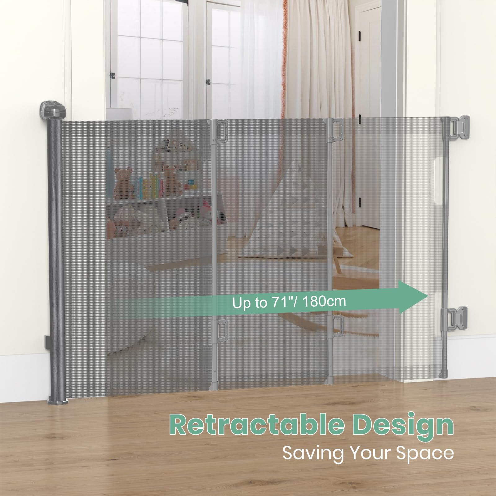 HAMOPY lower brackets adjustable height to fit baseboard variations