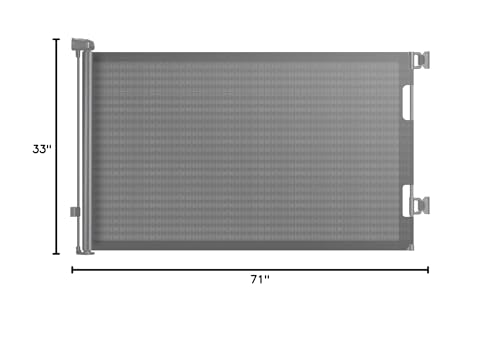 HAMOPY portable retractable gate setup for easy relocation