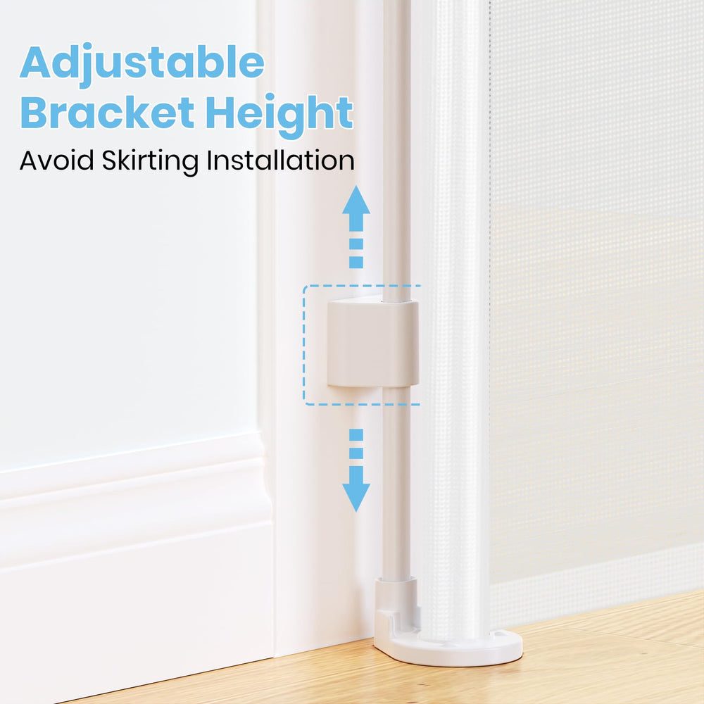 HAMOPY retractable-baby-gate-indoor-doorway fits doorways and hallways for safe passage