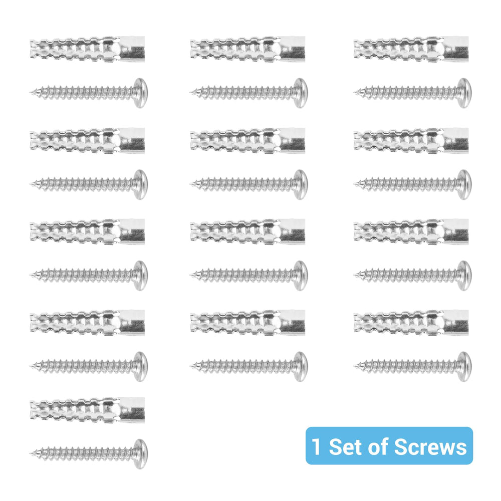 HAMOPY screws package shows expansion and long screws for solid wall anchoring.