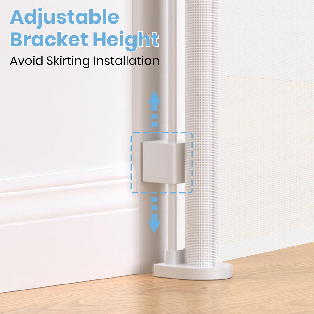HAMOPY wide gate for doorways and stairs supports large spaces.