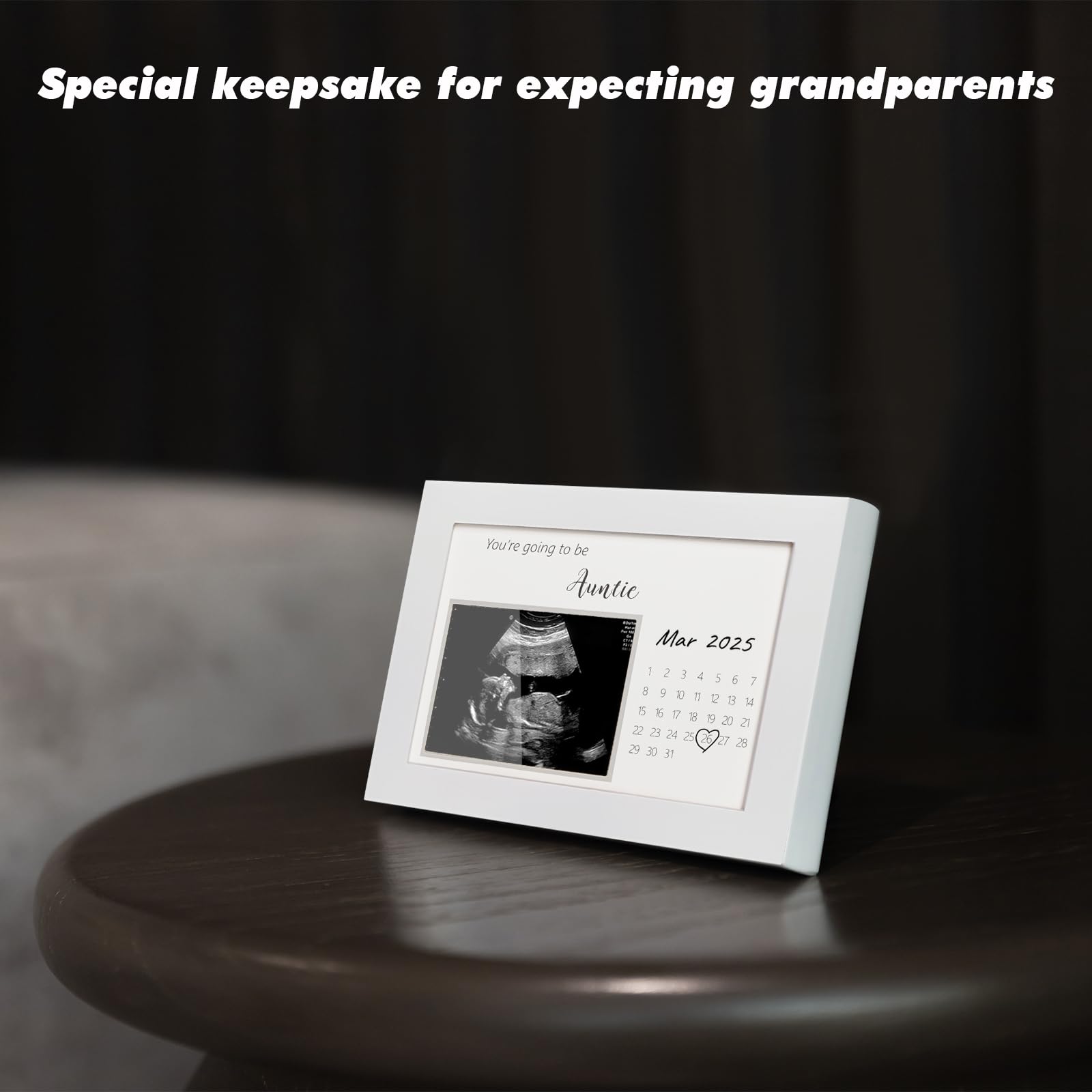HAMUIERS keepsake frame highlighting baby announcement joy