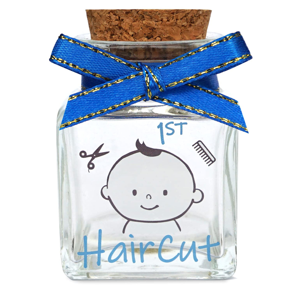 HAMUIERS first haircut keepsake holder stores baby's curls safely.