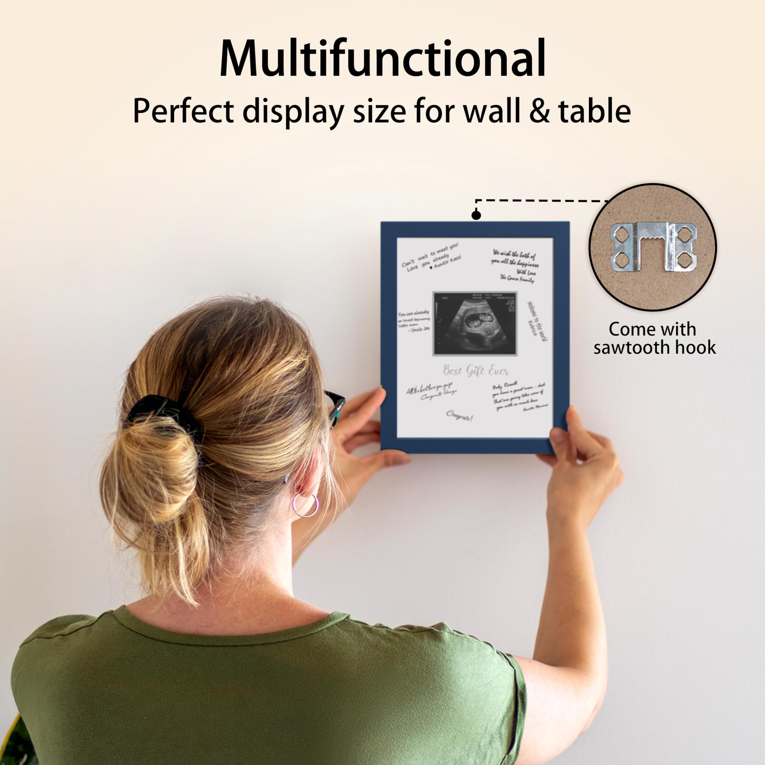 HAMUIERS Frame-material-closeup emphasizes solid wood and plexiglass safety cover.