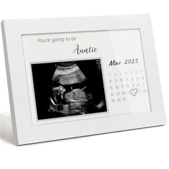 HAMUIERS aunt frame showing sonogram display for keepsake reveal