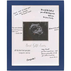 HAMUIERS Sonogram Frame front view showcases a timeless keepsake for baby milestones in the nursery.