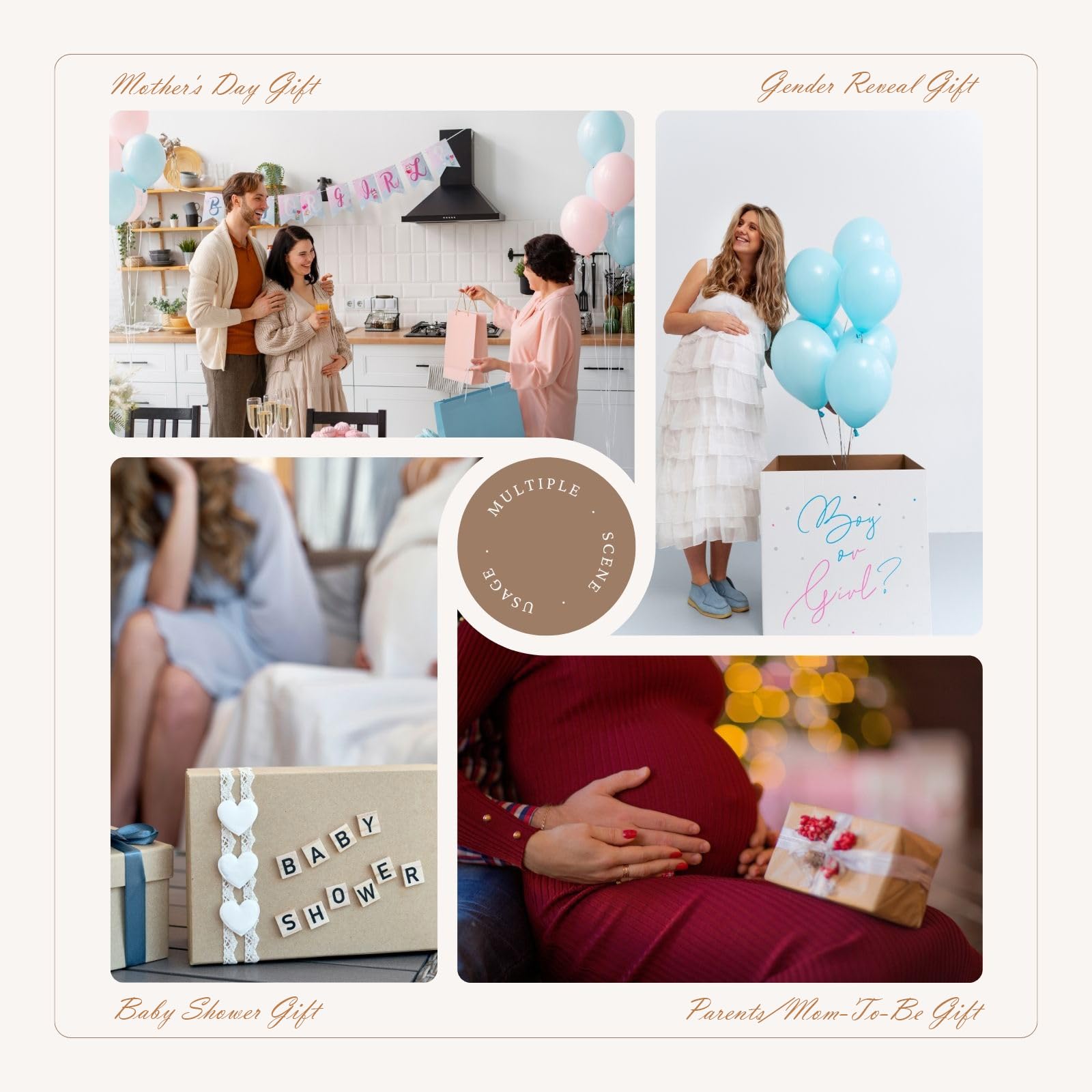 HAMUIERS Ultrasound Frame gift-ready packaging ideal for baby shower gifts.