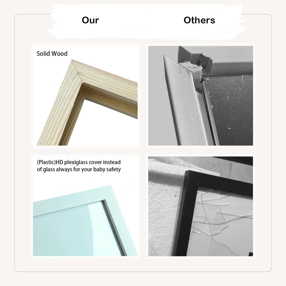 HAMUIERS white wooden frame with Auntie message ready to display