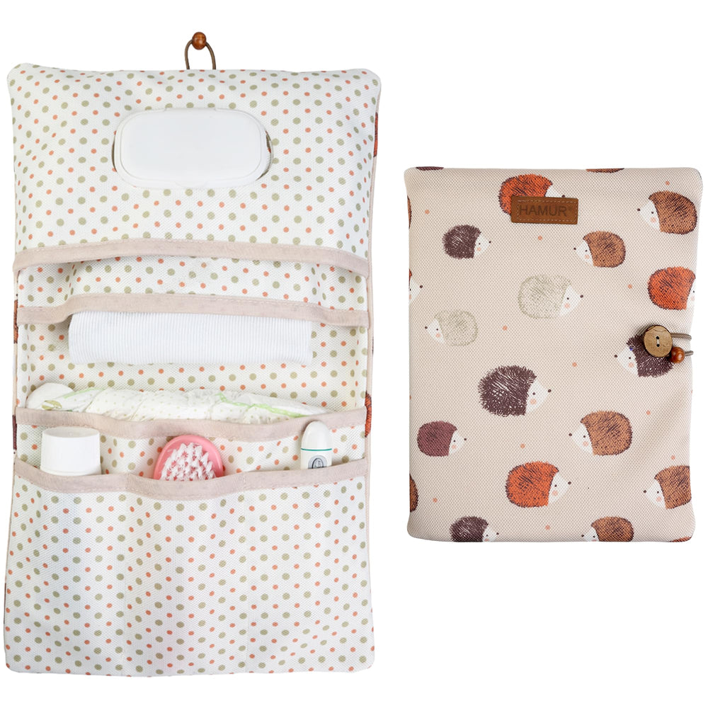 HAMUR HOME diaper bag organizer folded compact for easy on-the-go storage