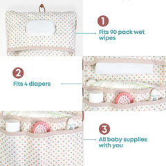 HAMUR HOME diaper bag organizer with spacious compartments for newborn essentials