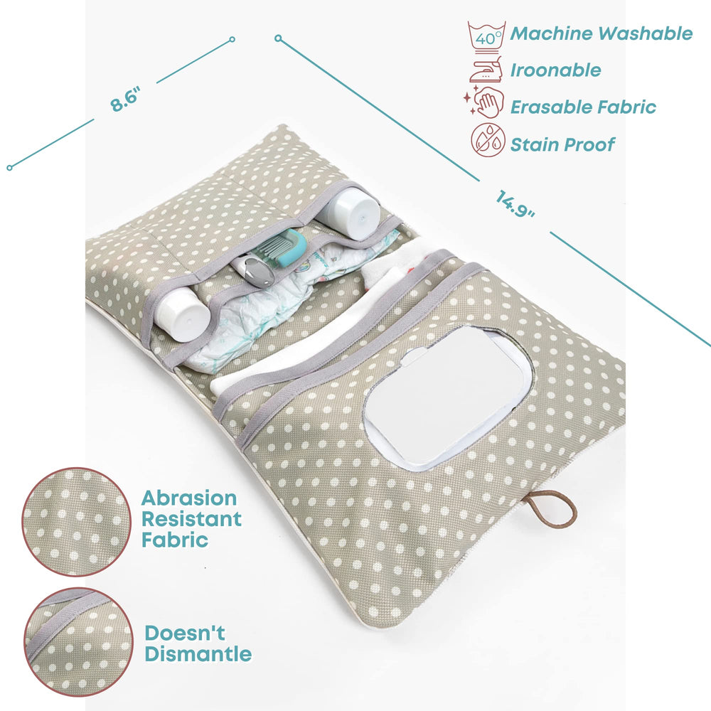 HAMUR HOME diaper bag organizer pocket-stroller-fit keeps essentials within reach during outings.